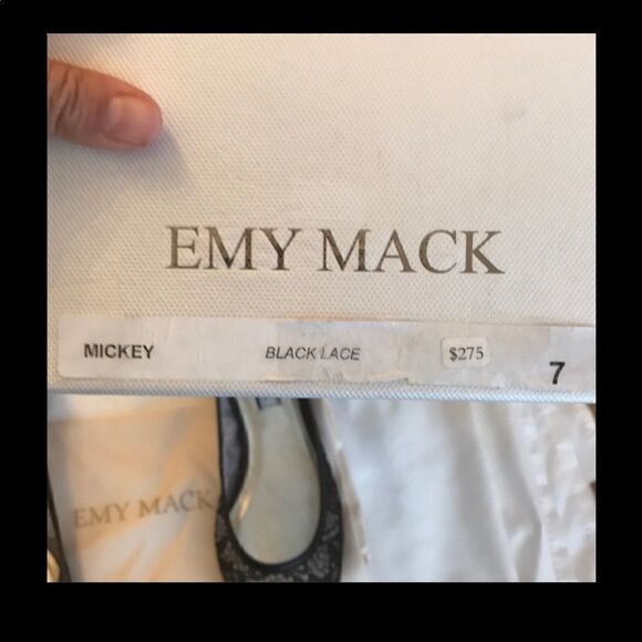 EMY MACK BLACK LACE FLATS. NEW - Picture 7 of 7